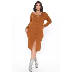 slim fit dress slacks Plus Size Open-Shoulder Mini Sweater Dress main image 1